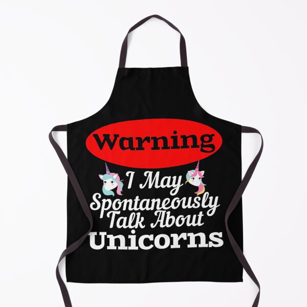 Item preview, Warning I May Spontaneously Talk About Unicorns designed and sold by Sonatablue.
