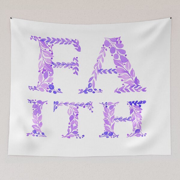 Item preview, Faith in purple designed and sold by Rachel Dash-Williams Creative.