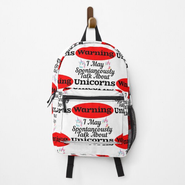 Item preview, Warning I Spontaneously Talk About Unicorns designed and sold by Sonatablue.