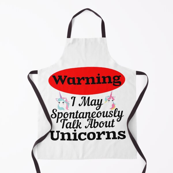 Item preview, Warning I Spontaneously Talk About Unicorns designed and sold by Sonatablue.