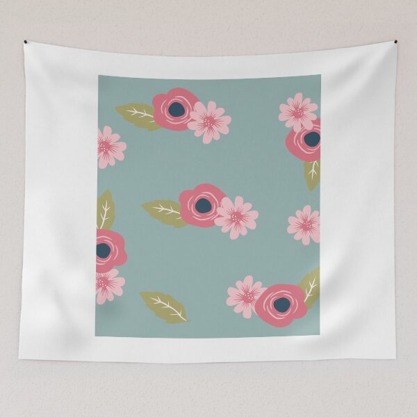 Artikelvorschau, Blau Pink Fancy Floral entworfen und verkauft von RizaMonera.
