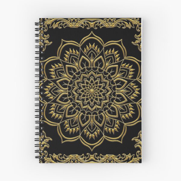 Item preview, Mandala dorado y negro designed and sold by DesignerCate.