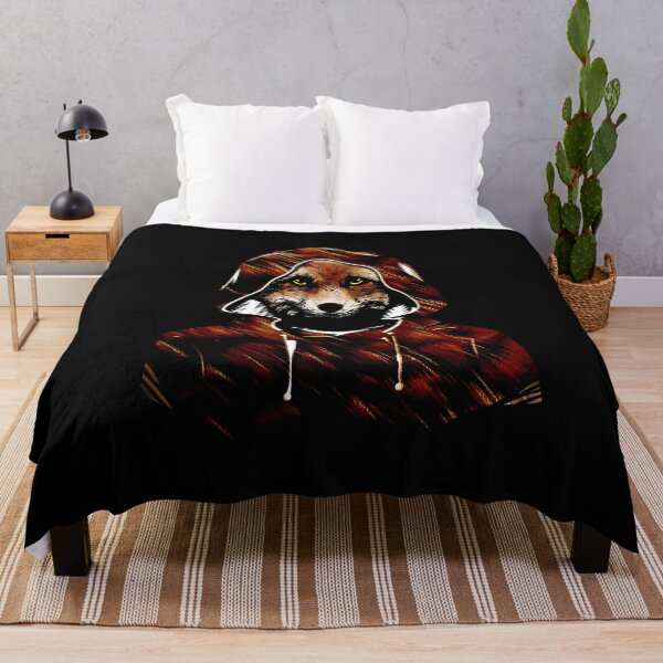 Item preview, Cool smart red fox in hoodie design graphic designed and sold by brunsch-print.