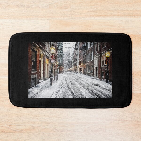 Item preview, Snow covered Beacon Hill Boston at Christmastime in Winter designed and sold by Stephen Orsillo.