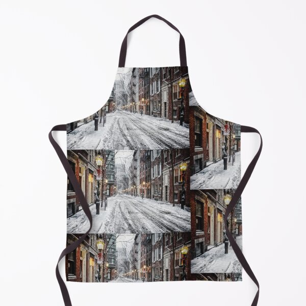Item preview, Snow covered Beacon Hill Boston at Christmastime in Winter designed and sold by Stephen Orsillo.