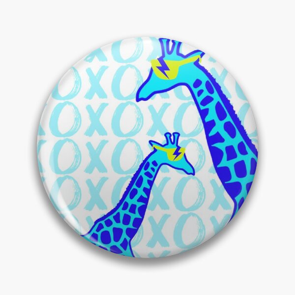 Item preview, giraffe xoxo - blue designed and sold by Julia Santos.