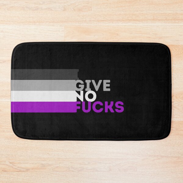 Item preview, I Give No Fucks. Asexual Pride designed and sold by Subtle Pride Shop.