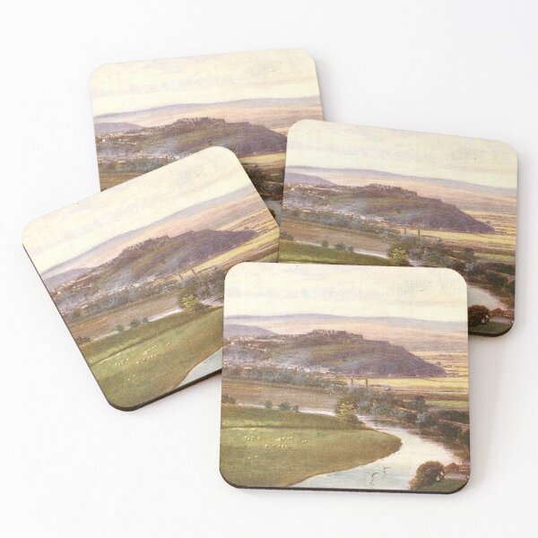 Item preview, Vintage Illustration of the view of Stirling from Abbey Craig designed and sold by yourscotland.