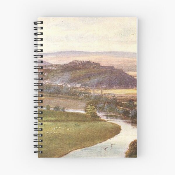 Item preview, Vintage Illustration of the view of Stirling from Abbey Craig designed and sold by yourscotland.