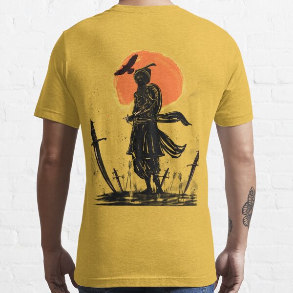 Oversized Samurai Warrior Back Graphic T-shirt