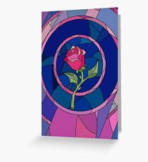 Glass Rose Greeting Card