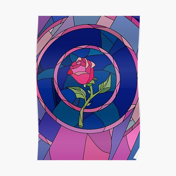 Glass Rose Poster
