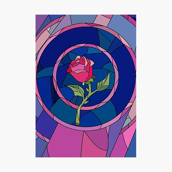 Glass Rose Photographic Print