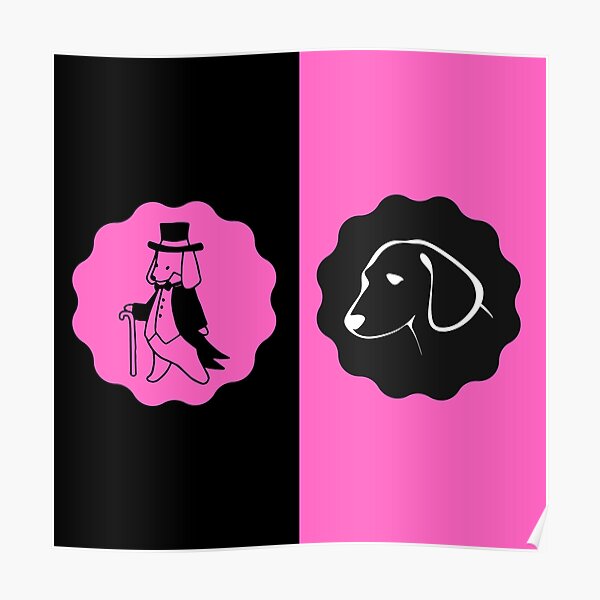 wandbilder silhouetten katze und hund redbubble