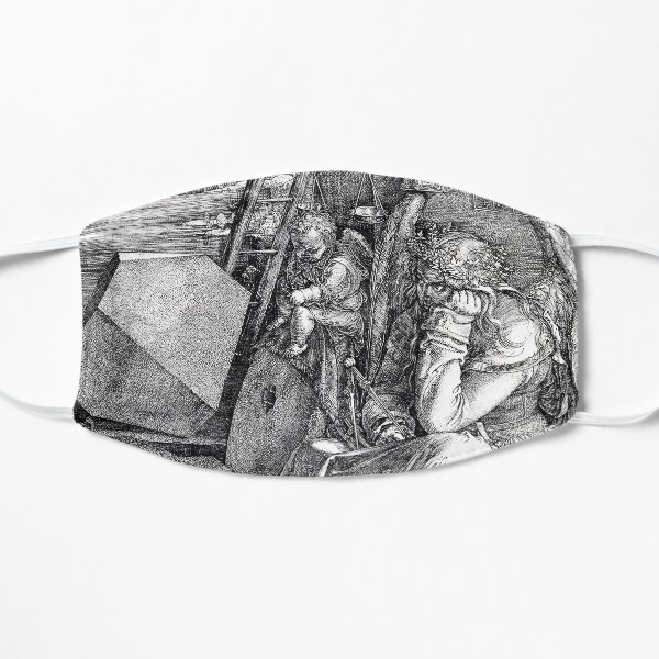 Melencolia I by Albrecht Dürer Flat Mask