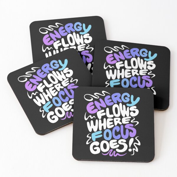 Item preview, Energy Flows Where Focus Goes | Hand Drawn Quote designed and sold by KooKooRuz.