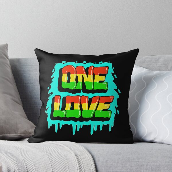 Item preview, One Love Rasta Reggae Jamaican Flag Graffiti Art  designed and sold by Customkitstudio.