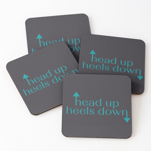 Item preview, head up heels down horse equestrian saying designed and sold by TheWaterBirds.