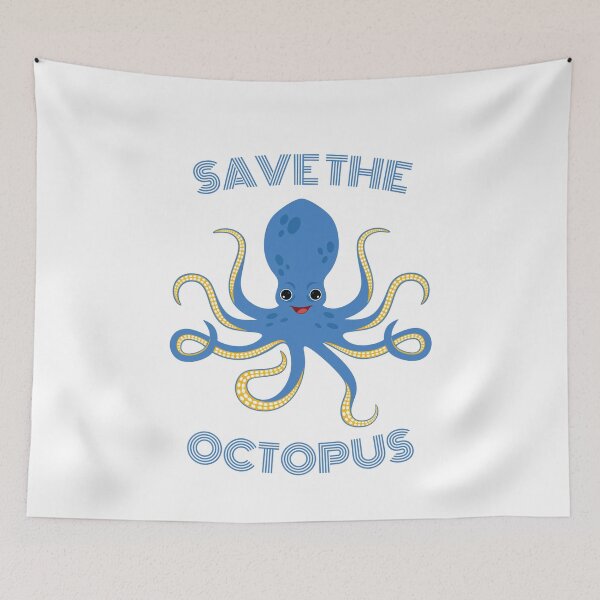 Item preview, Save the Octopus  designed and sold by The Junto Shop.