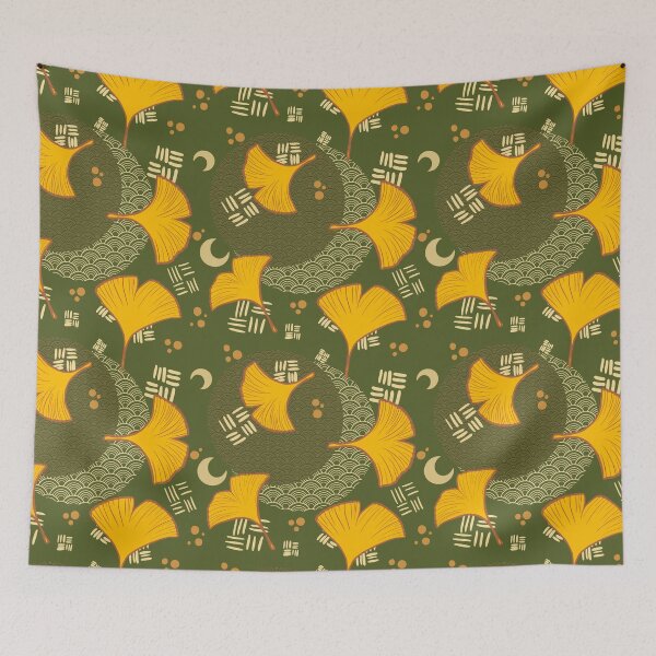 Item preview, Ginkgo Autumn moon designed and sold by OneNineSix.