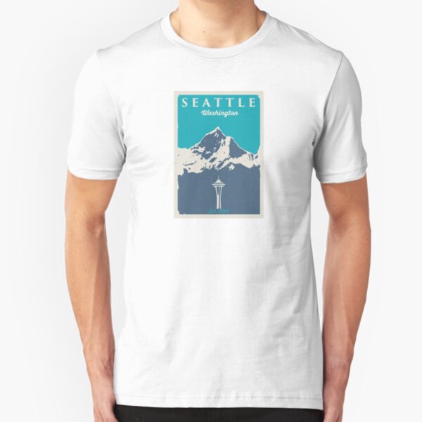 Seattle Washington. Slim Fit T-Shirt