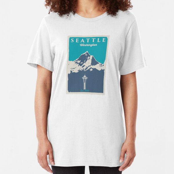 Seattle Washington. Slim Fit T-Shirt