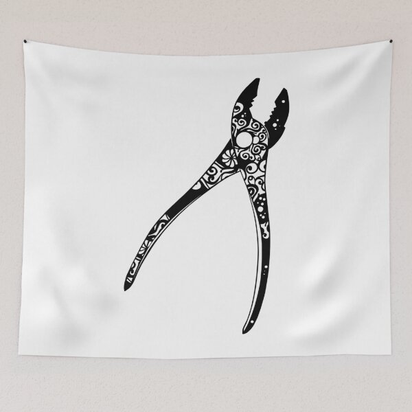Item preview, Pliers Zentangle designed and sold by sticking-w-you.