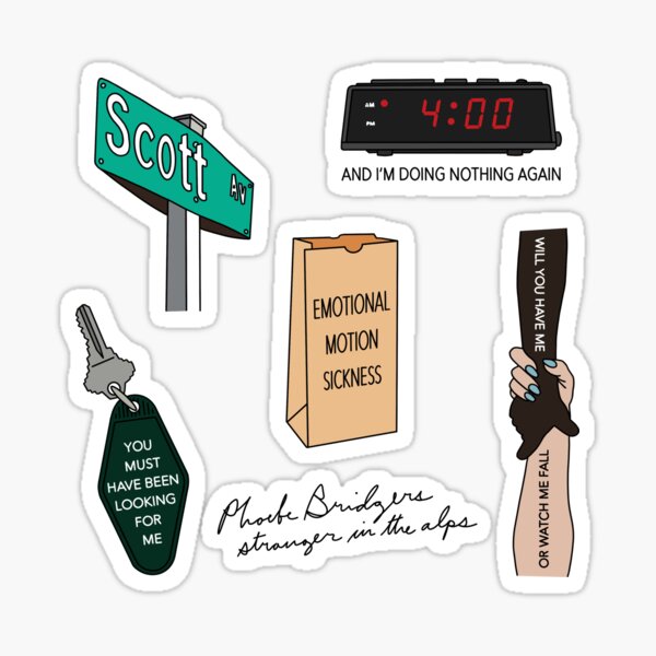 Phoebe Bridgers Stranger in the Alps lyrics Sticker