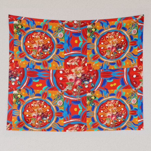 Item preview, Summer citrus ,boho,floral Mediterranean style , pattern  designed and sold by MariaMarinova.