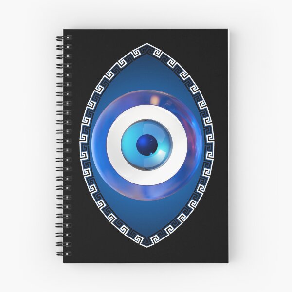 Item preview, Mati Evil Eye Small Greek Keys designed and sold by Yiorgos Designs.