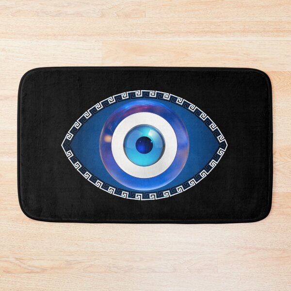 Item preview, Mati Evil Eye Small Greek Keys designed and sold by Yiorgos Designs.