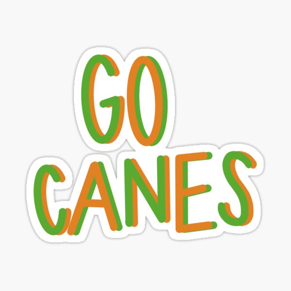 let's go canes sticker | Sticker