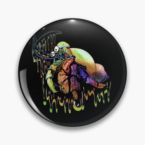 Item preview, Psychedelic Melting Rainbow Colorful Hermit Crab  designed and sold by iduzarts.