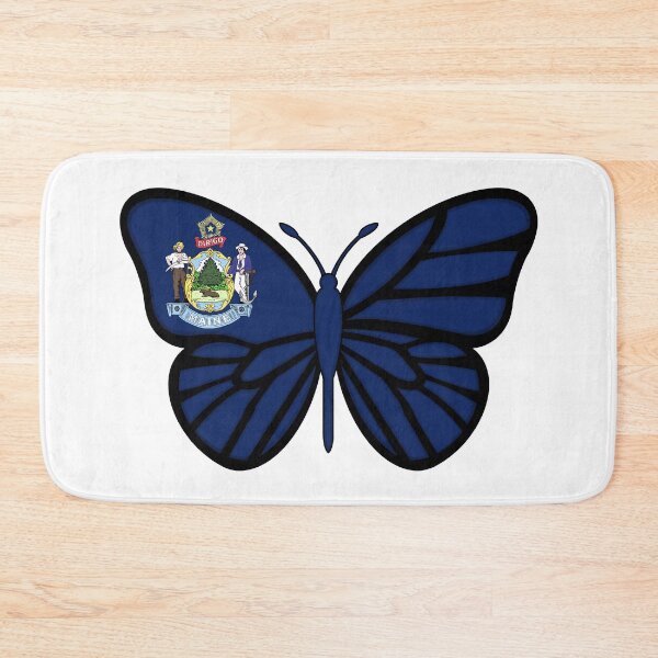 Item preview, State of Maine Flag Butterfly designed and sold by Gsallicat.