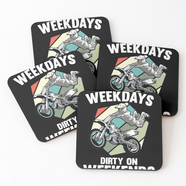 Item preview, Cute on Weekddays Dirty on Weekends Motocross Dirt Biking  designed and sold by Rzelemenz.