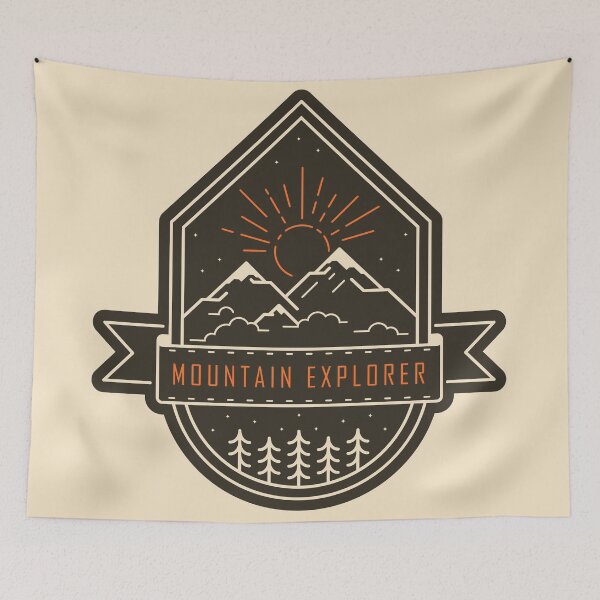 Item preview, MOUNTAIN EXPLORER Vintage Label  designed and sold by roocky.