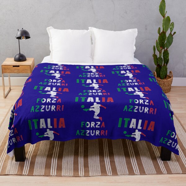 Item preview, Italian flag Italy jersey Forza Azzuri Vintage Italia Distressed soccer Football designed and sold by hasondx.