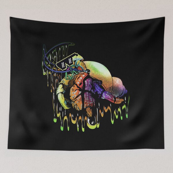 Item preview, Psychedelic Melting Rainbow Colorful Hermit Crab: cool, like wearing pixel sunglasses cool designed and sold by iduzarts.