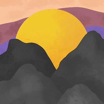 Artwork thumbnail, Mountain Sunset by Reeseworks