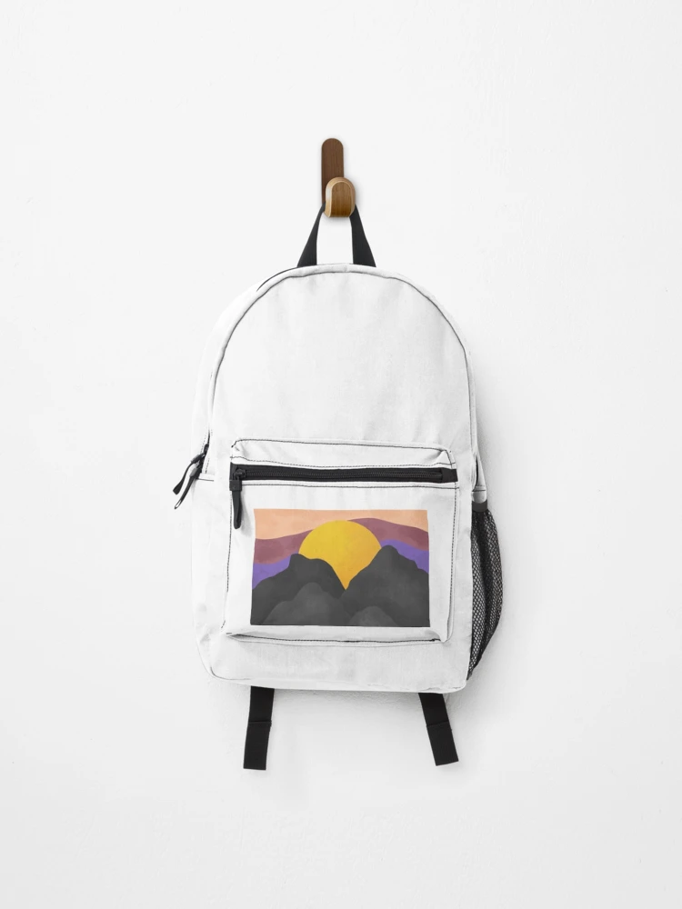 Thumbnail 1 of 3, Backpack, Mountain Sunset designed and sold by Reeseworks.