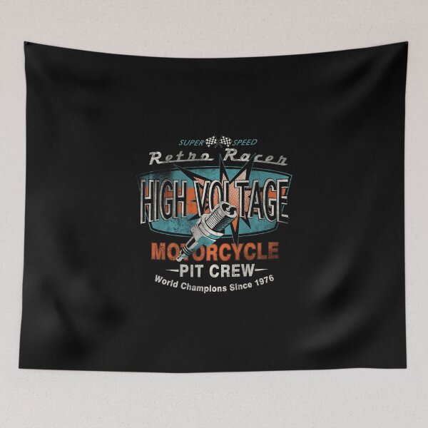 Item preview, High voltage- motorcycle pit crew- biker design designed and sold by josephsteez.
