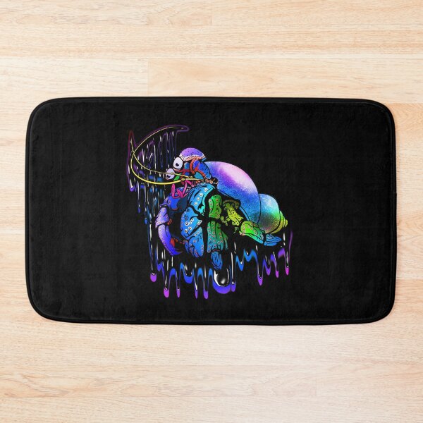 Item preview, Psychedelic Melting Rainbow Colorful Hermit Crab: Blue designed and sold by iduzarts.