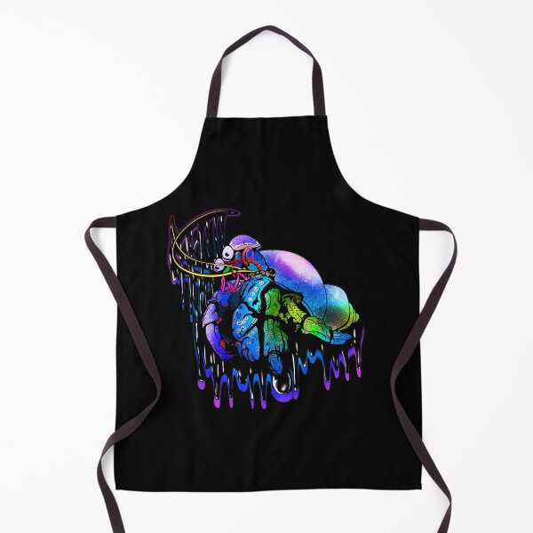 Item preview, Psychedelic Melting Rainbow Colorful Hermit Crab: Blue designed and sold by iduzarts.