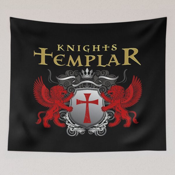 Item preview, Knights Templar Crusader Cross, Lions, and Shield designed and sold by aronia.