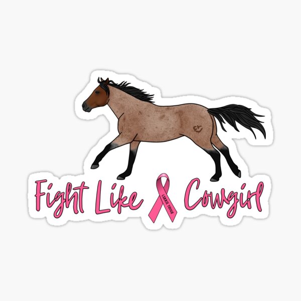 Fundraiser Design- Carrie Tough- Bay Roan Sticker