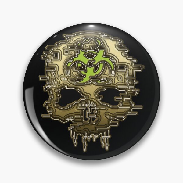 Item preview, Gold Glitch Effect Cyber Skull designed and sold by iscaStudioArt.
