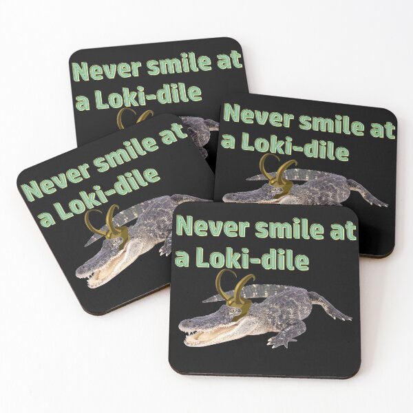 Item preview, Never Smile at a Loki-dile designed and sold by Kyllerbuzcut.