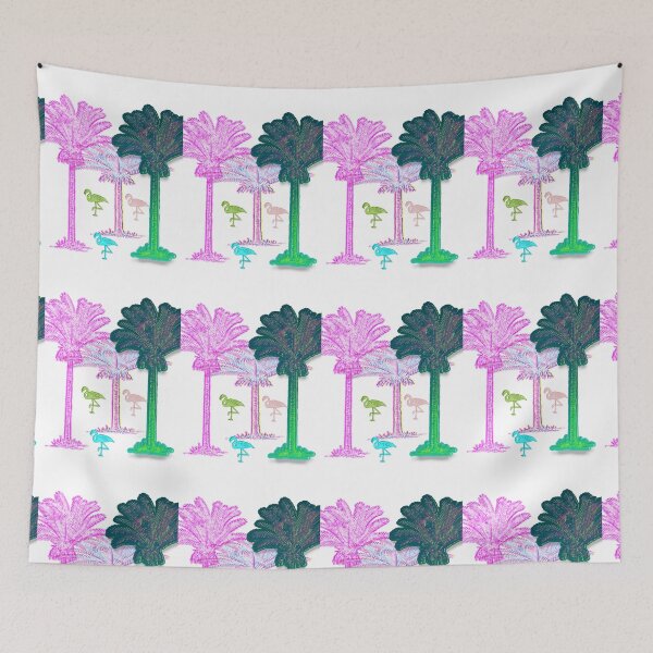 Item preview, Flamingos Art Deco in Paradise designed and sold by Narangez.
