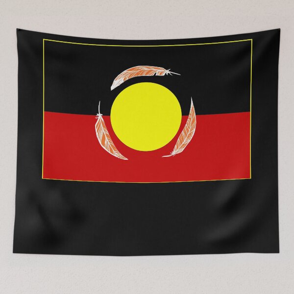 Item preview,  Distressed Aboriginal Flag designed and sold by nadiammk.