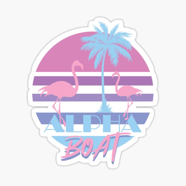 Alpha Boat Sticker